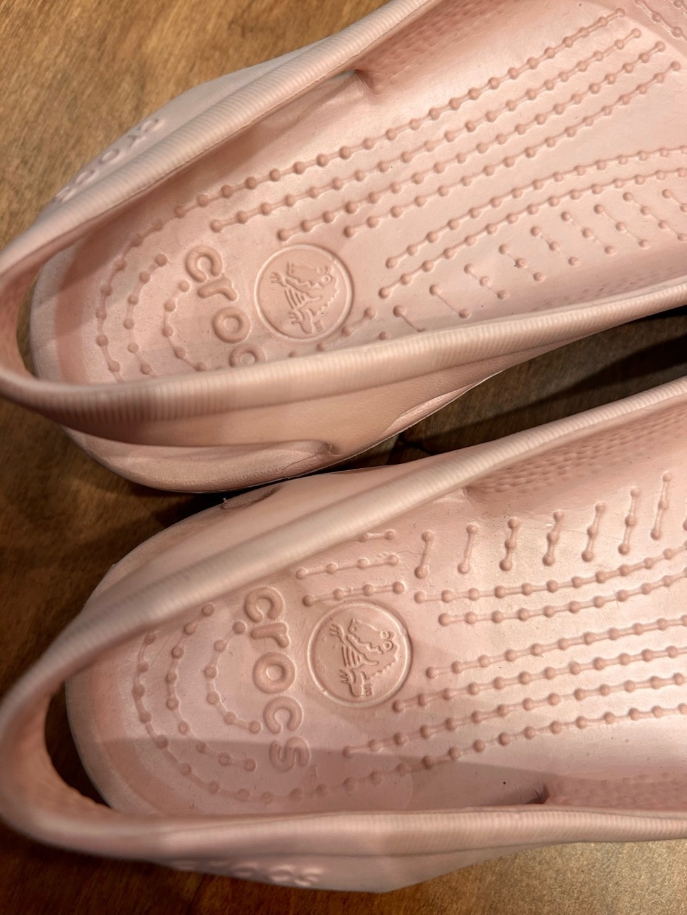 Crocs light pink sling back ballet style shoes 8 - Picture 6 of 10